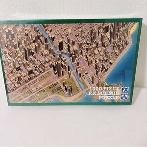 Vintage F.X. Schmid 1994 Chicago Downtown The Windy City 1000 Pc Puzzle New